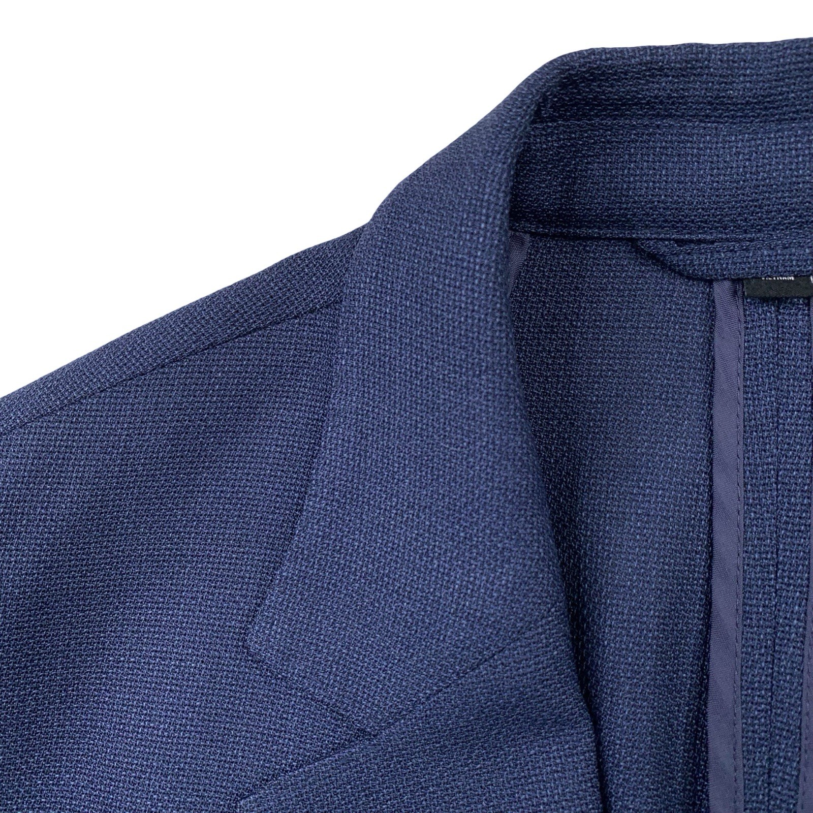 Mens 40 R Bonobos X V.B.C. Royal Navy Hopsack Knit Patch Pocket Slim Fit Blazer