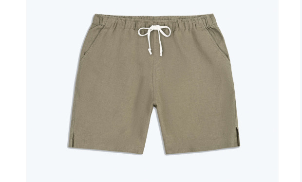 Alex Crane Bo Shorts Men L Tank Drawstring Tie Linen Comfort Breathable