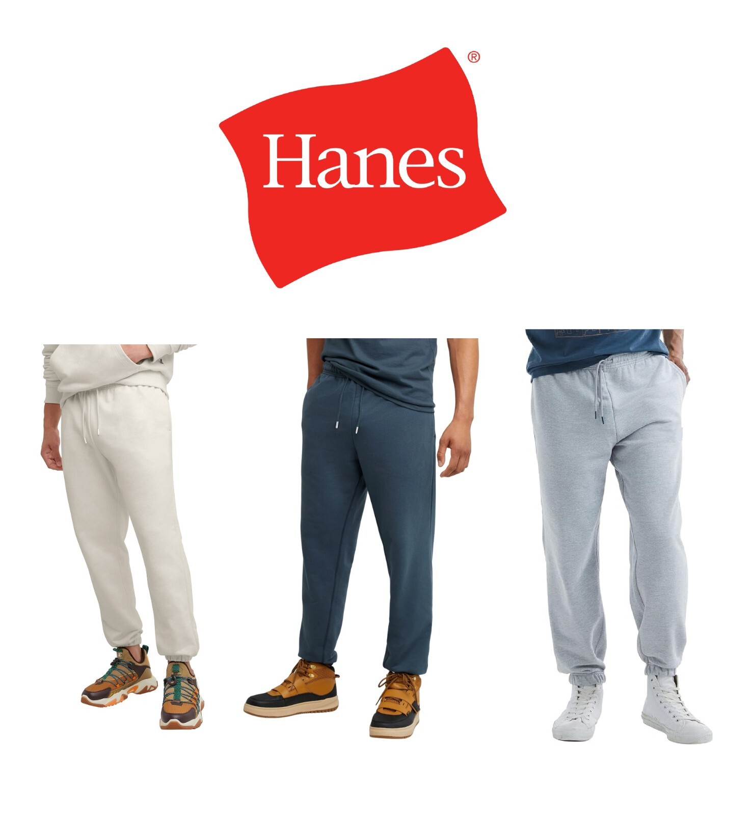 Hanes Explorer Unisex Jogger Sweatpants, Adirondacks Peaks Size: S To 2XL