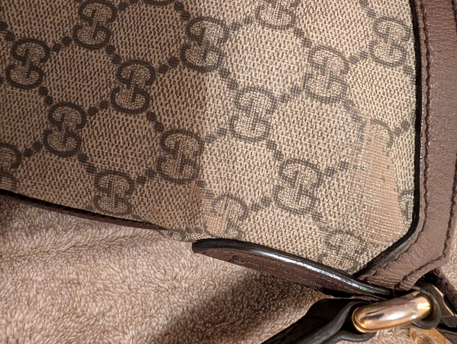 GUCCI Shoulder Bag Ophidia GG Canvas Used Excellent Condition