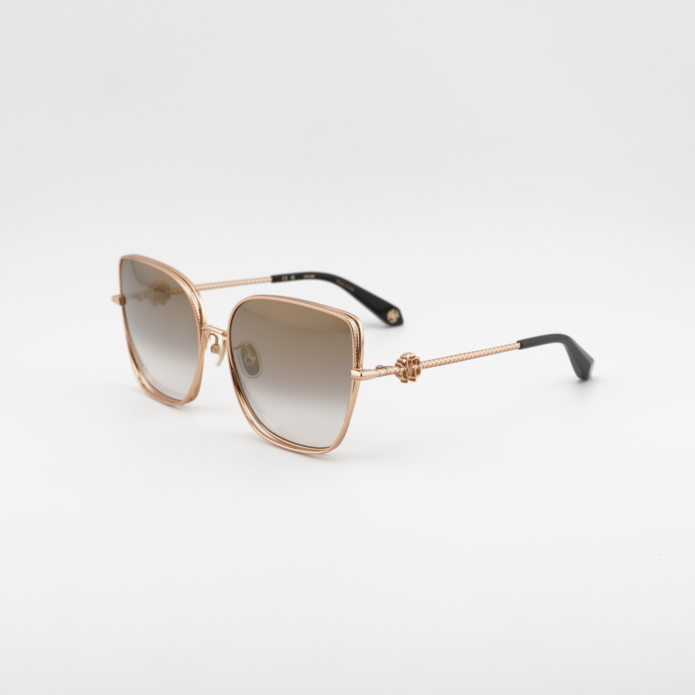 Roberto Cavalli SRC079M 8FCG Shiny Copper Gold/Light Brown Gradient 59-17-140…