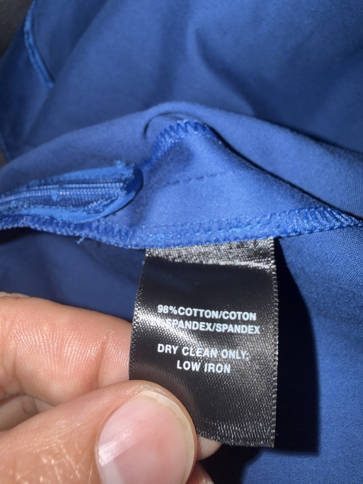 NWT Lafayette 148 New York 24W Glaze Blue Cotton Stretch Pants Trousers $298