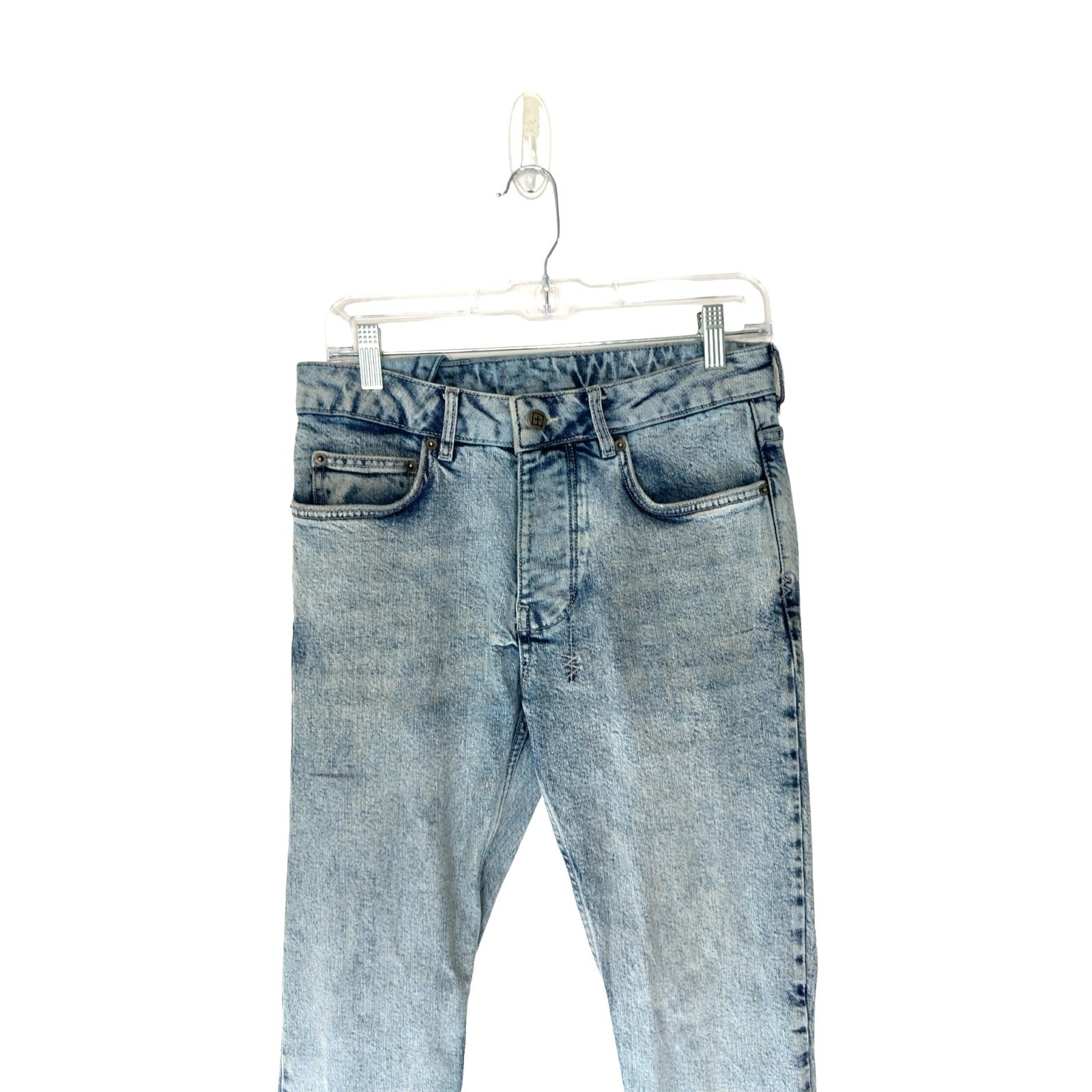 Ksubi Van Winkle Men’s Light Wash Button Flu Slim Skinny Leg Jeans Size 29