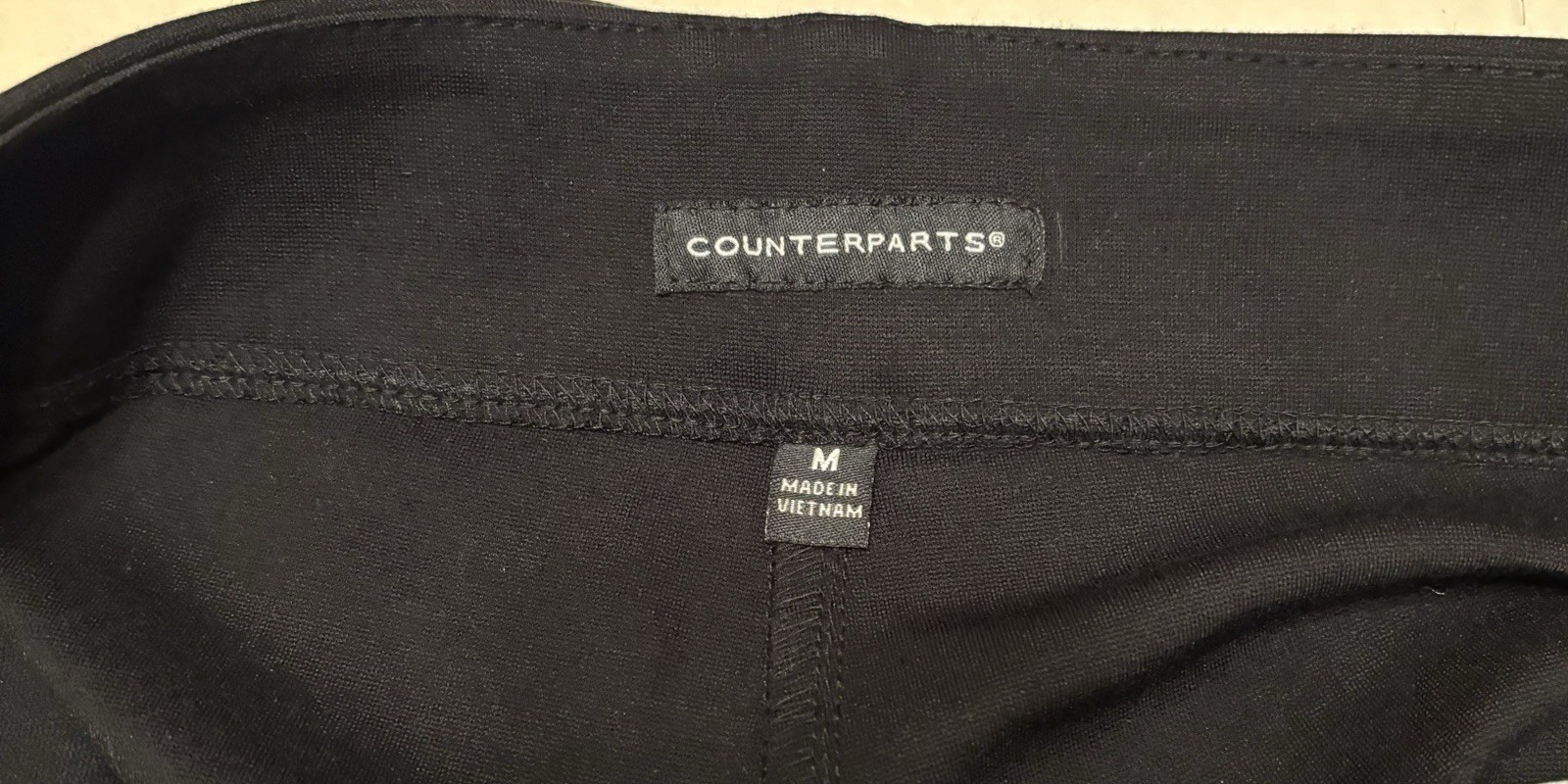 Counterparts Women’s Black Pull on Legging Pants Size M Regular with Stretch