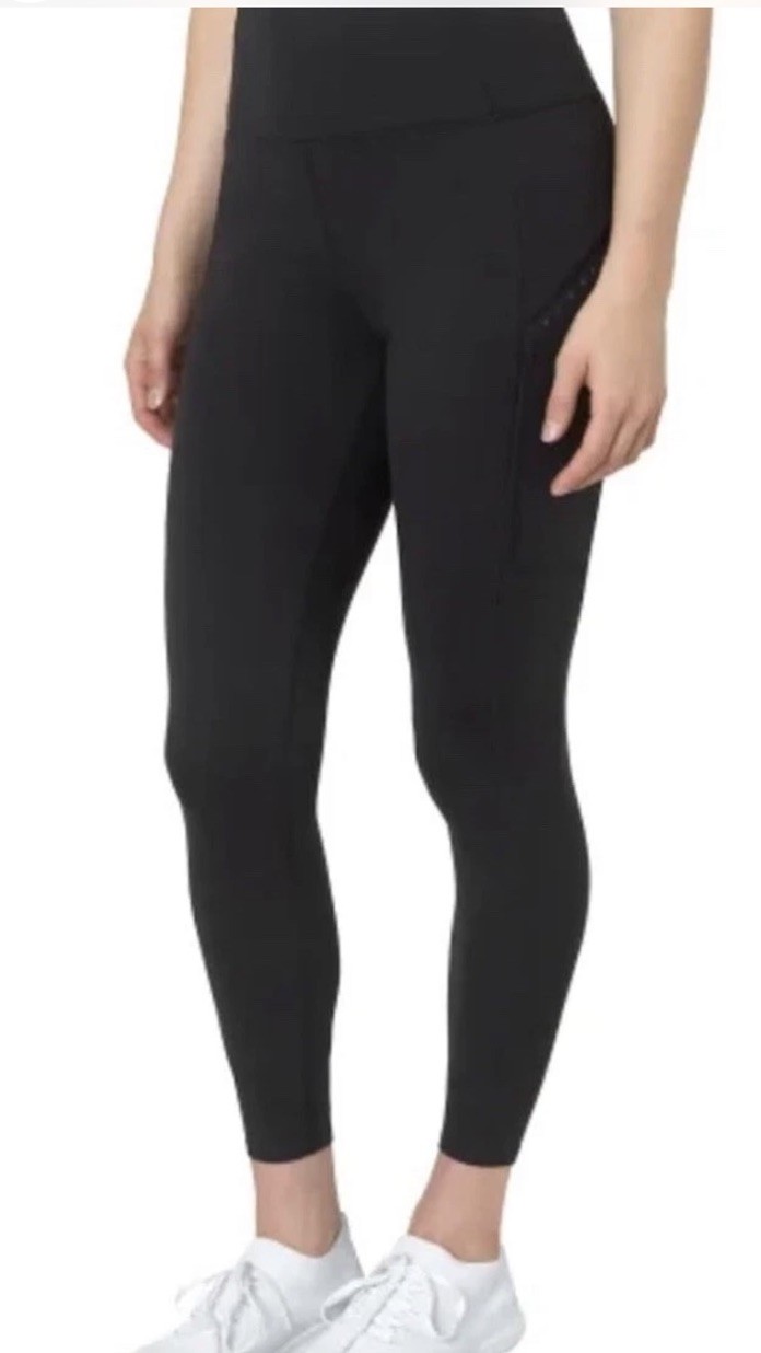 Mondetta Women’s High Waist Active Leggings Black Size XL NWT