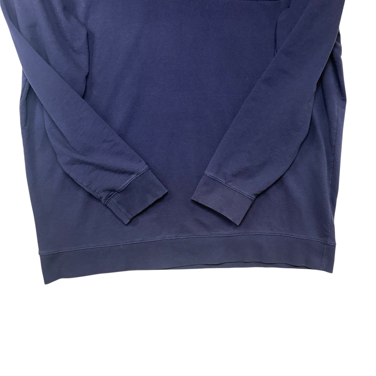 Dip Mens Organic Cotton Crewneck Shirt Basic Natural Fibers Navy Blue 3XLT