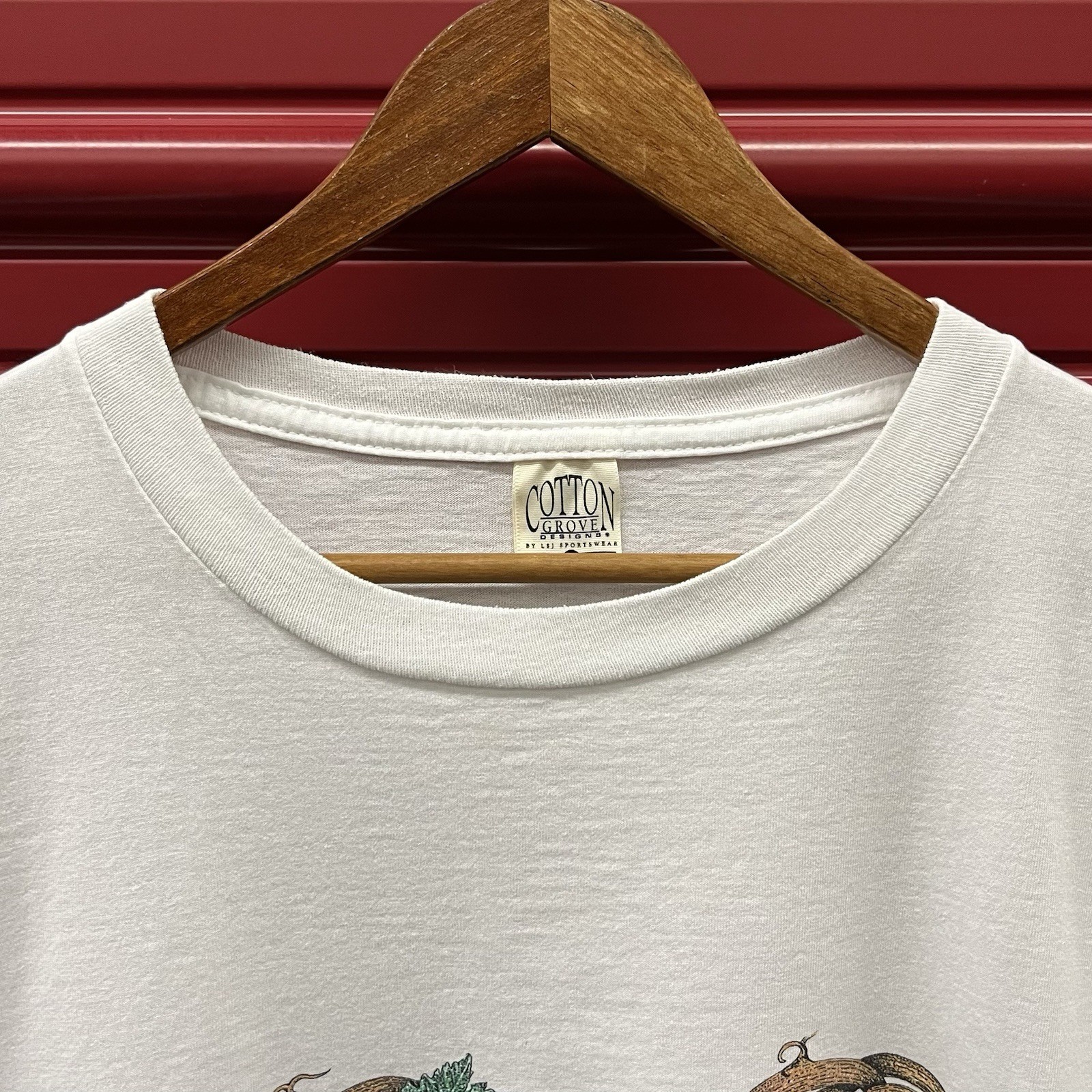Vintage Cardinal Flower Bird Animal Nature Graphic Tee Shirt White Size XXL 2XL
