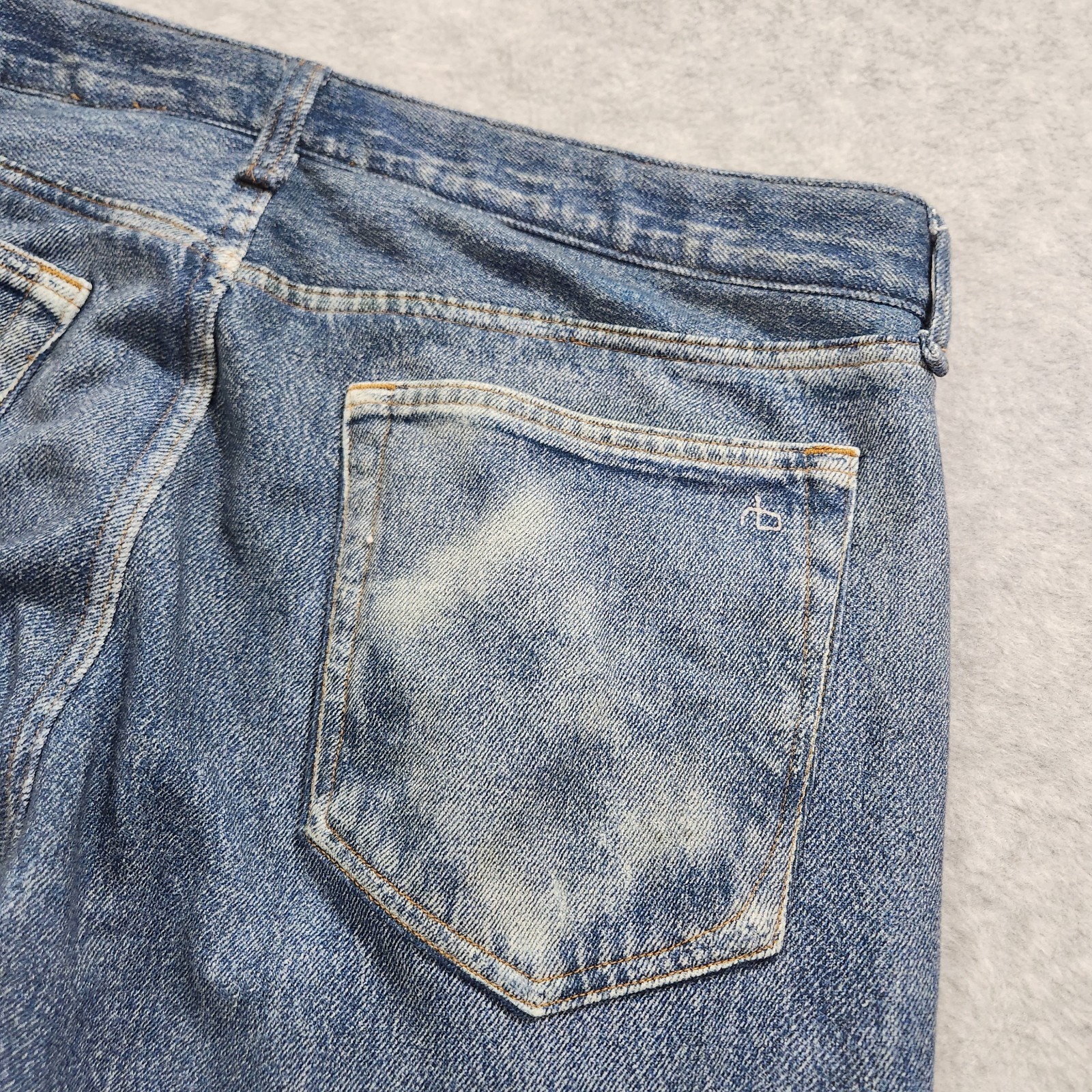 Rag & Bone Pants Mens 36 Blue Dover rb Miramar Fit 4 Straight Leg Cotton Terry