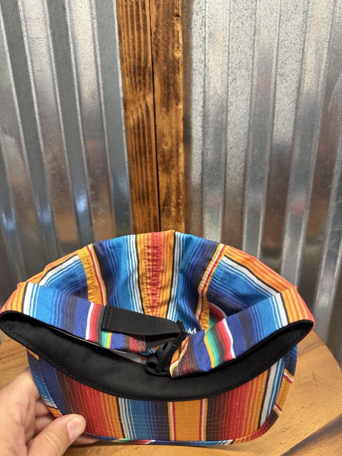 Mitchell & Ness Mexican Blanket Serape 5 Panel Camper Hat Sample New No Tags