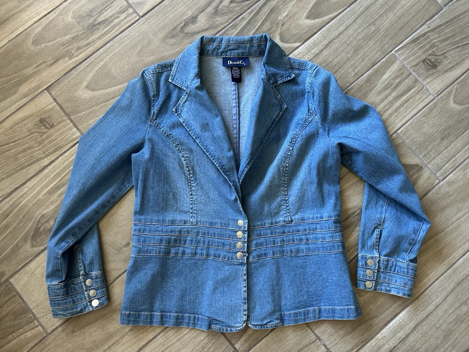 VTG Tailored Denim & Co Blazer Western Jacket Woman’s Small Casual or Dress Up