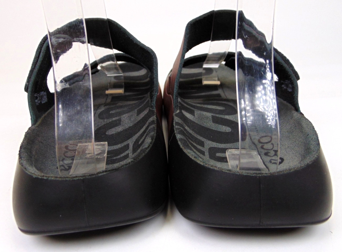 ECCO 2nd Cozmo Women’s Two Strap Fluidform Leather Sandals Woodrose Size 9 – 9.5