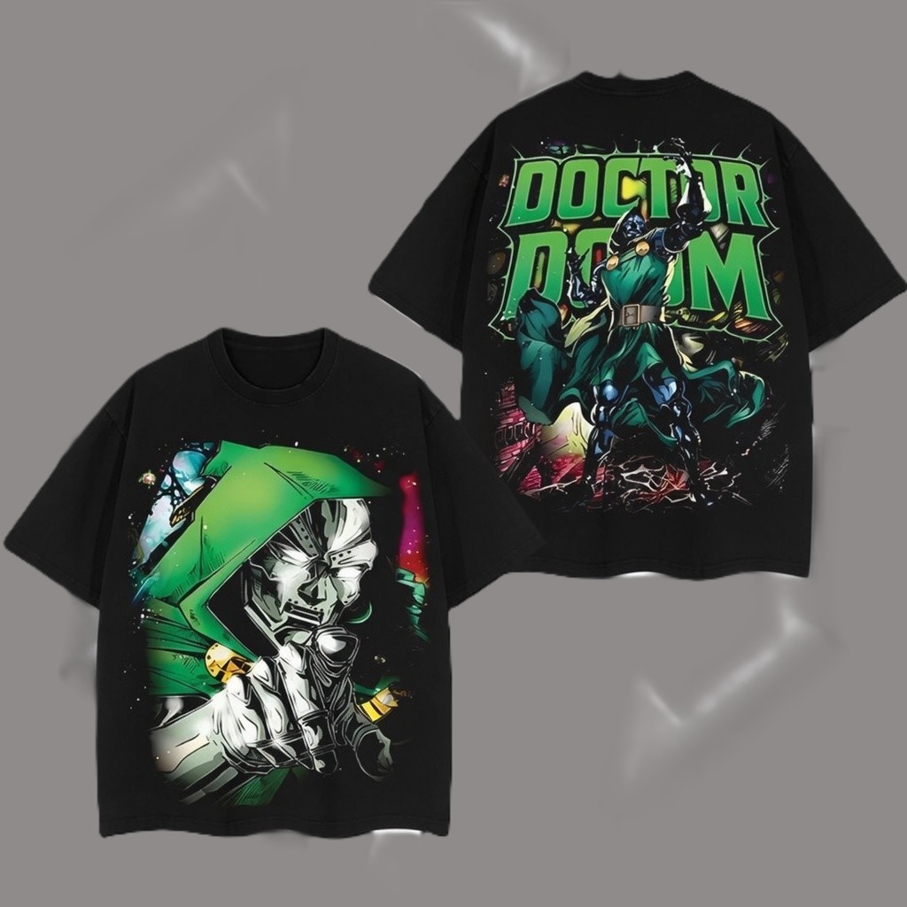 Dr Doom Vintage Graphic T-Shirt Masked Tyrant Comic Villain Fan Gift Tee