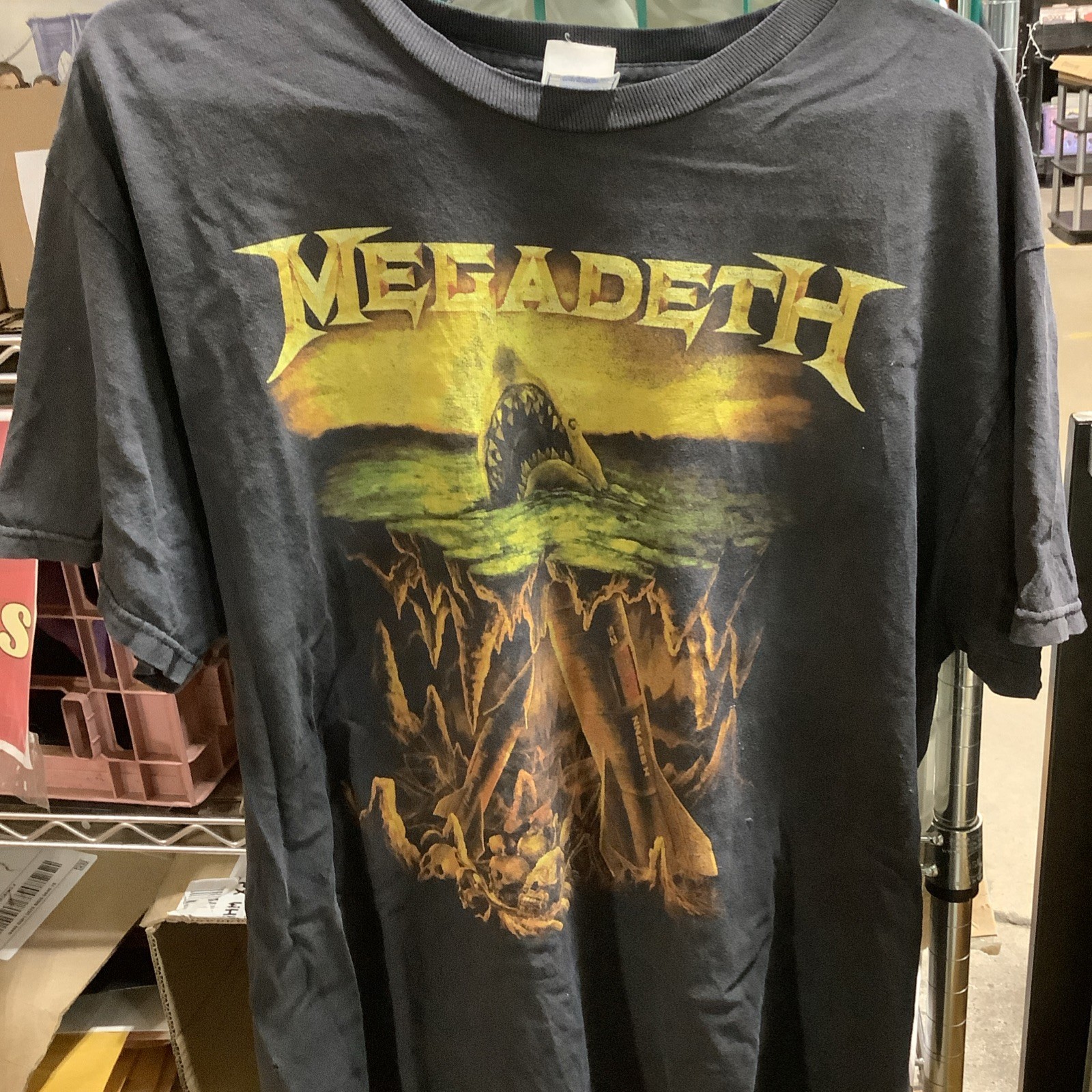Megadeth Warhead Shark Promo Vintage Shirt
