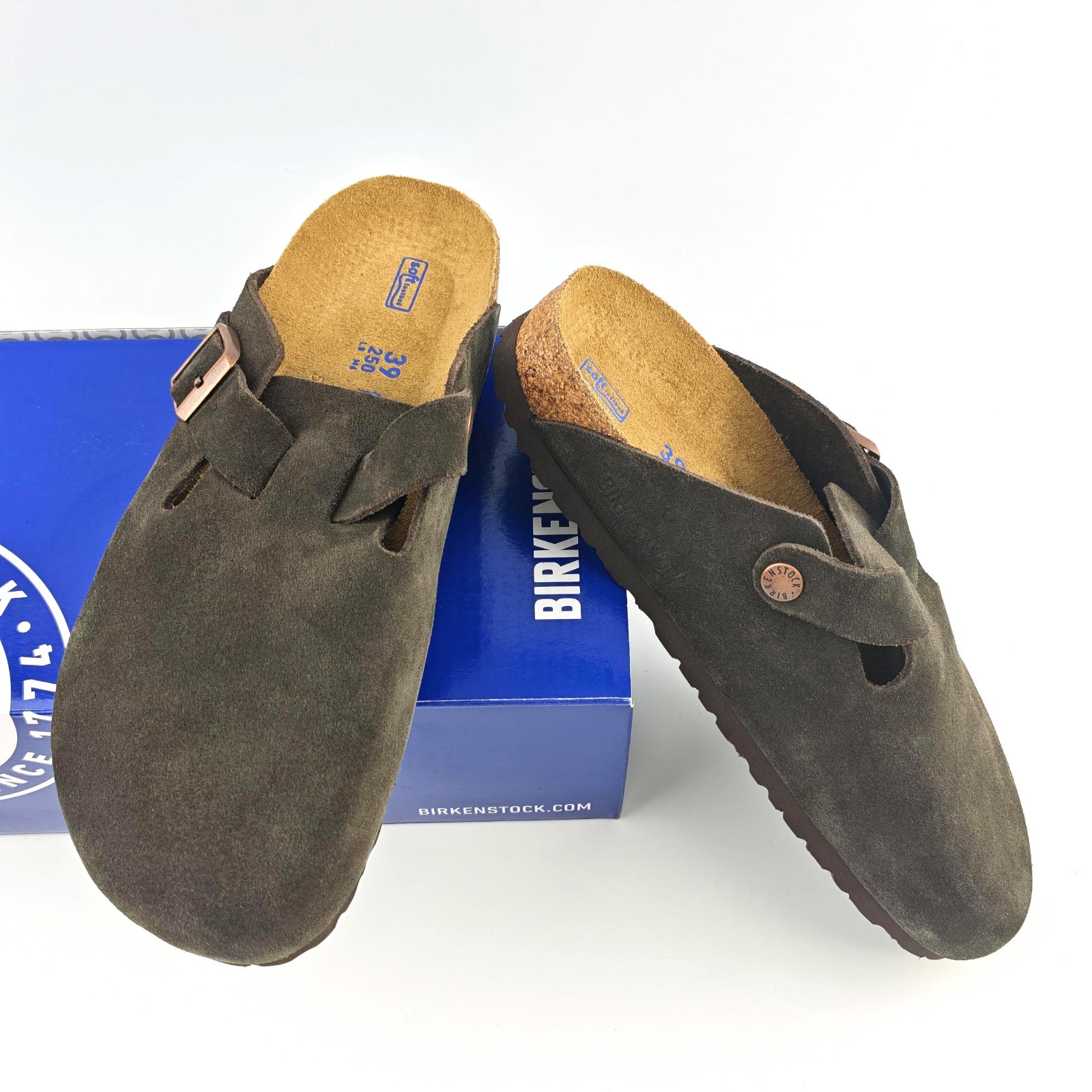 Birkenstock Boston Suede Clog Mocha Narrow/Wide Women’s and Men’s Shoes