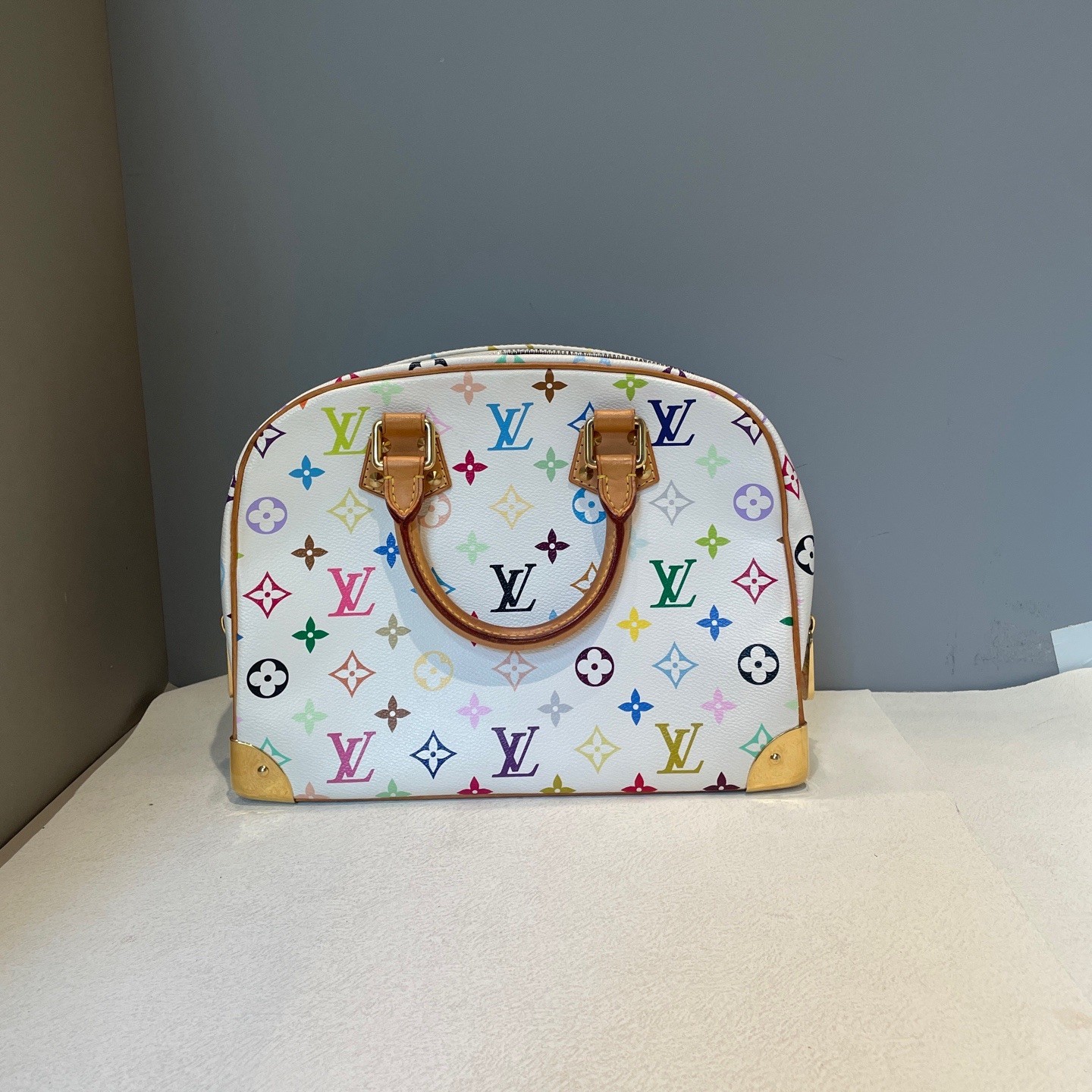 Louis Vuitton Murakami White Multicolor Monogram Handbag