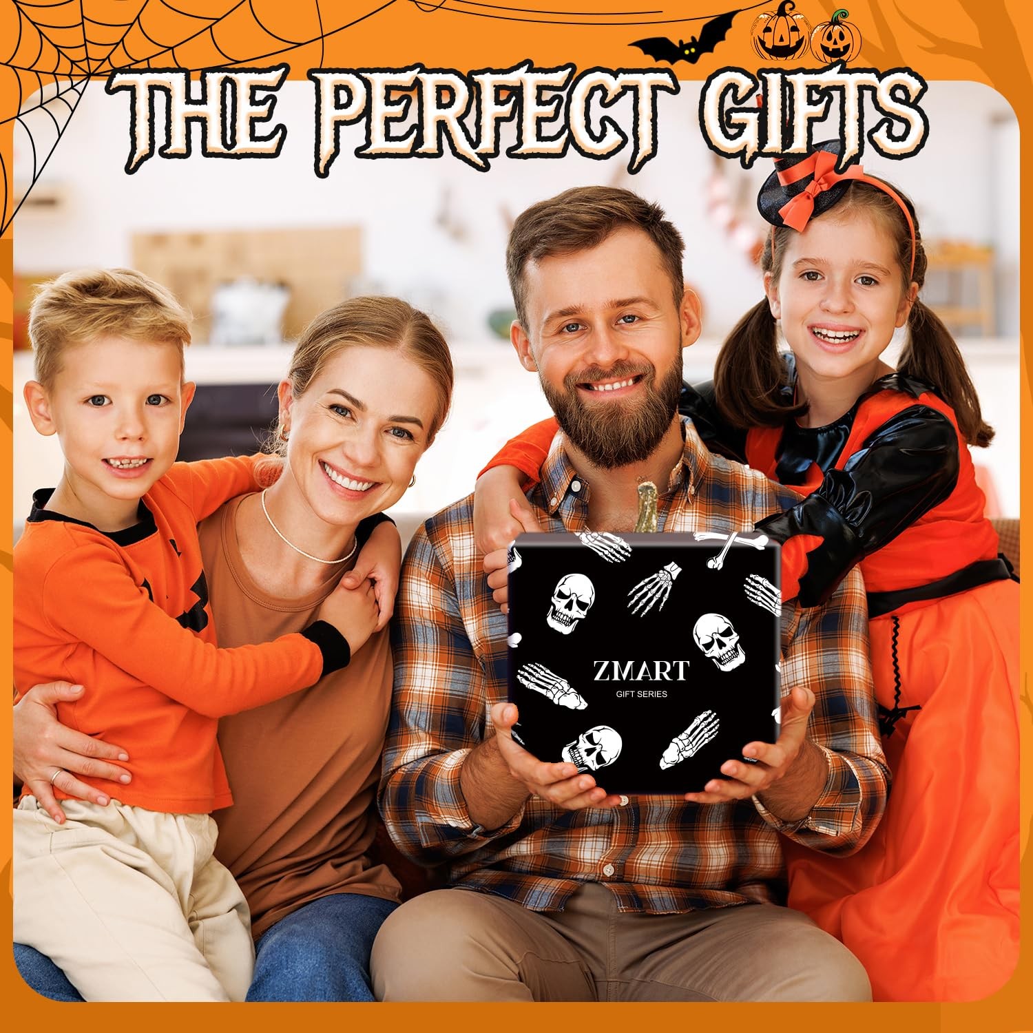 Zmart Spooky Skeleton Socks – Halloween Horror Gifts for Men, Women & Teens