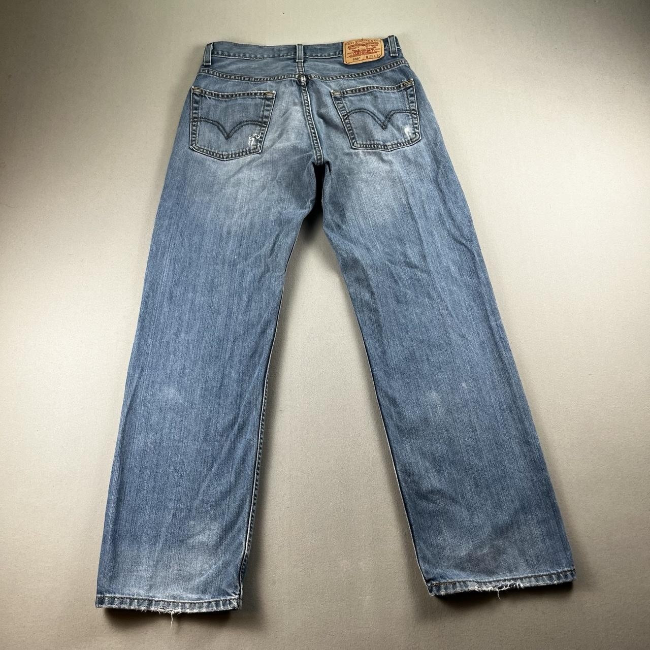 Levis 559 Jeans Mens 29×30 Blue Denim Relaxed Straight Fit Light Wash Red Tab