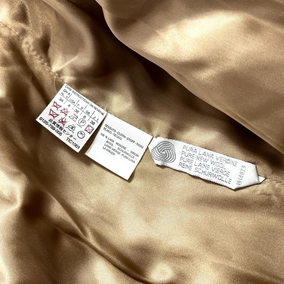 Max Mara long coat for women, pure wool, camel color, size S