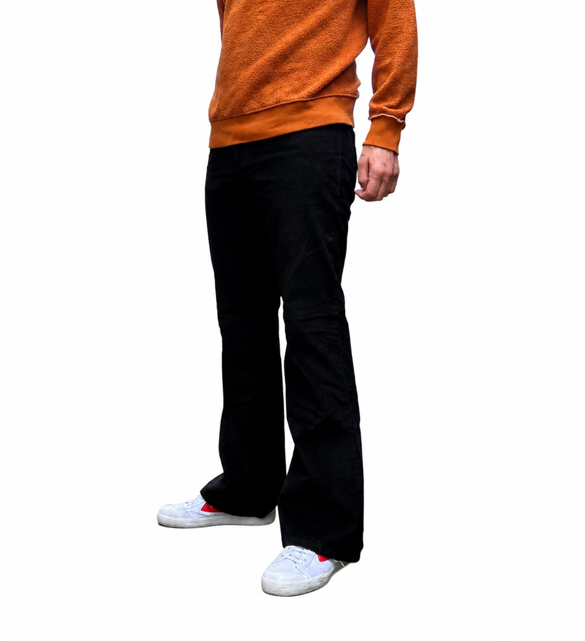 Men’s Bell Bottoms Flared Pants – Retro Corduroy Flares – 60s 70s Hippie Mod