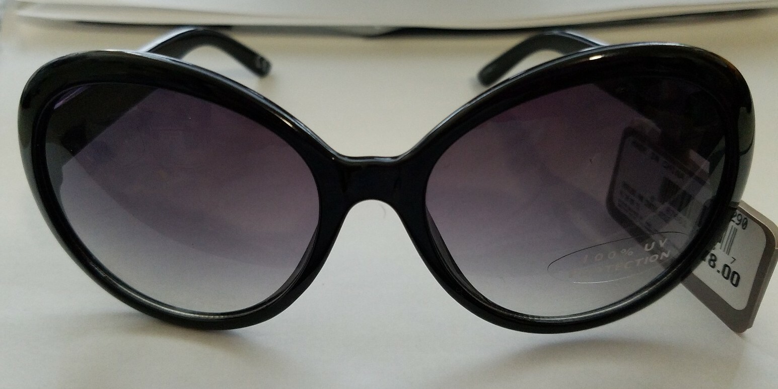 Falls Creek Black Frame Sunglasses 100% UV Protection HL 18 03