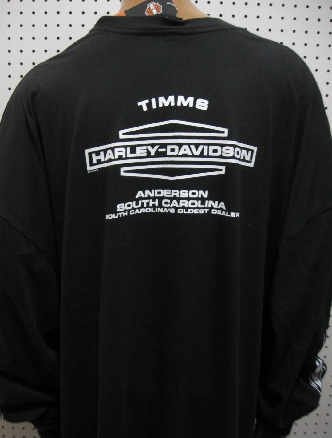 5X NWT Men’s Harley Davidson Speed Santa Long Sleeve Tee Shirt Defect