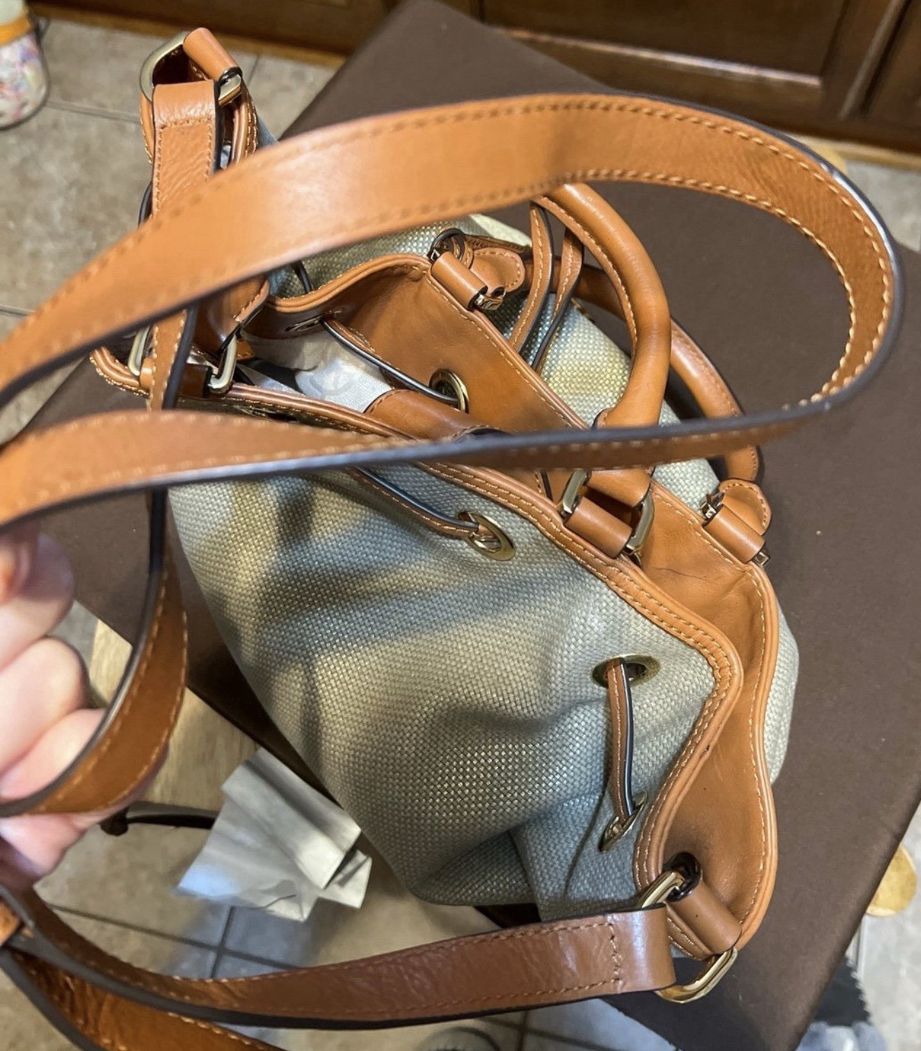 Michael Kors Marina Espadrille tote signature Hamilton east west satchel￼