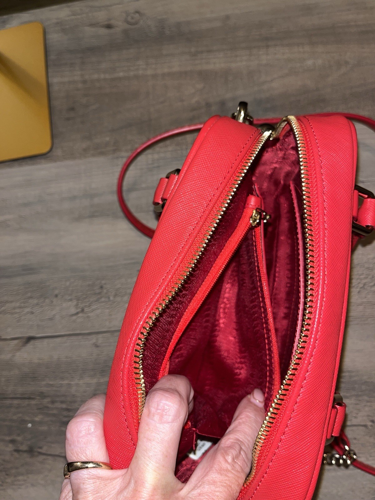 Metrocity Red Satchel Top Handle or crossbody