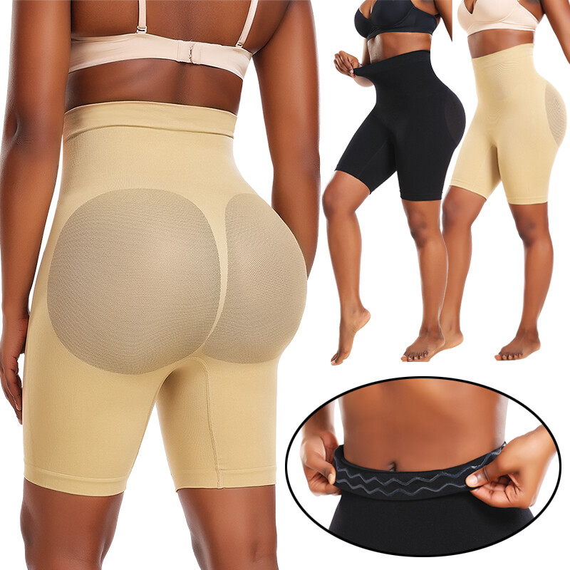 Women High Waisted Body Shaper Shorts Shapewear Tummy Control Thigh Slimming