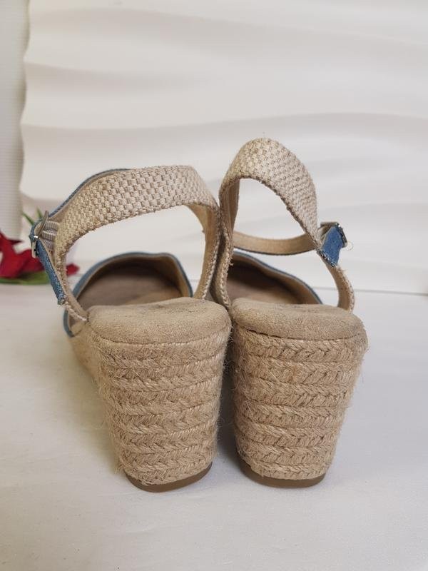women primark heels blue textile 39