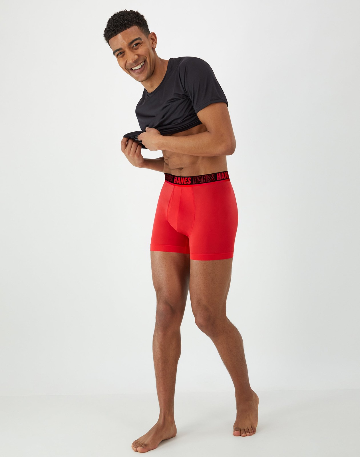 Hanes Moves Ultimate Men’s Anti-Chafe Trunk Underwear Total Support X-Temp