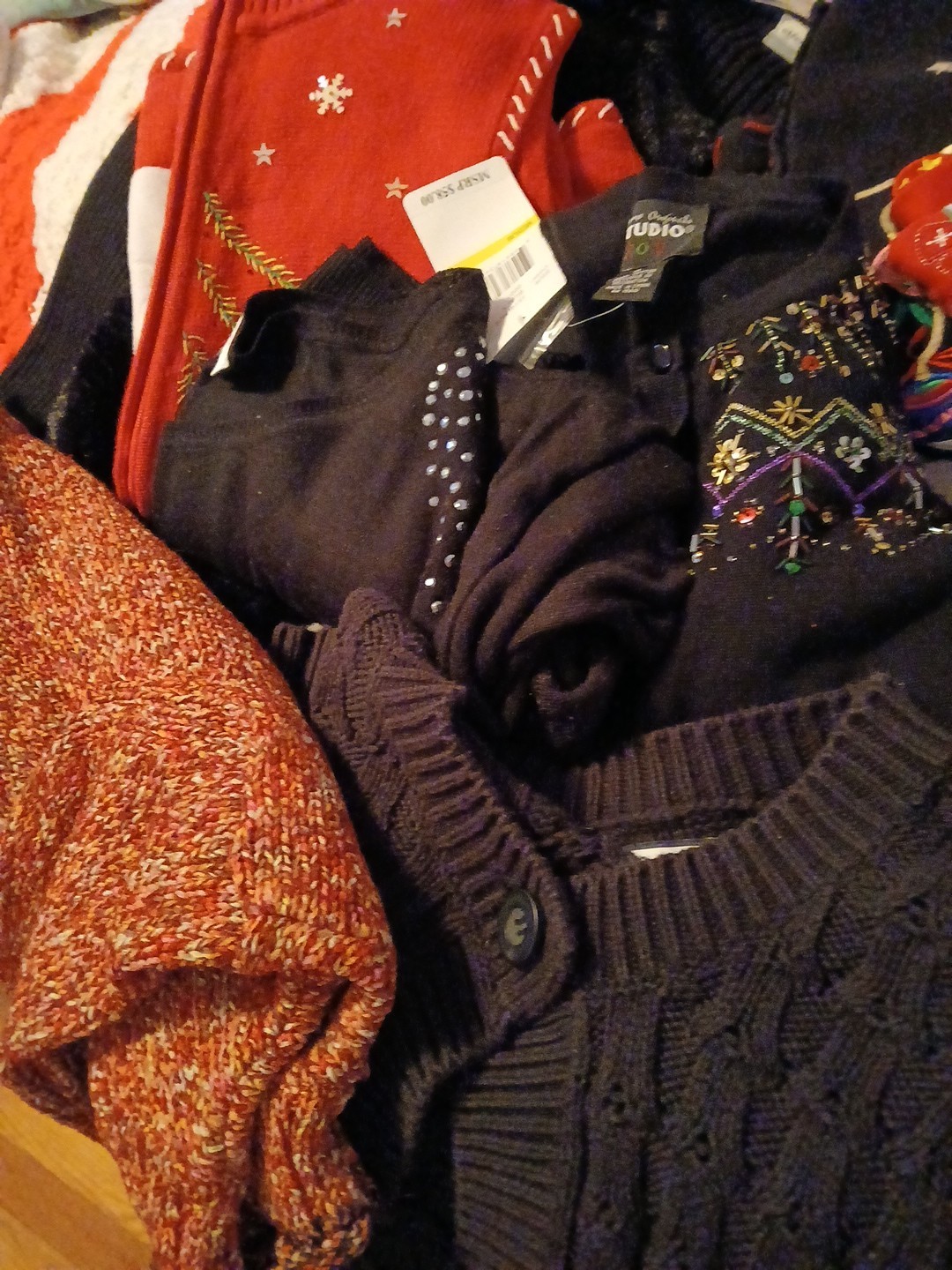 CHOOSE A SWEATER OR MORE FROM THE LISTINGS-DETAILS OF EACH IN DESCRIPTION