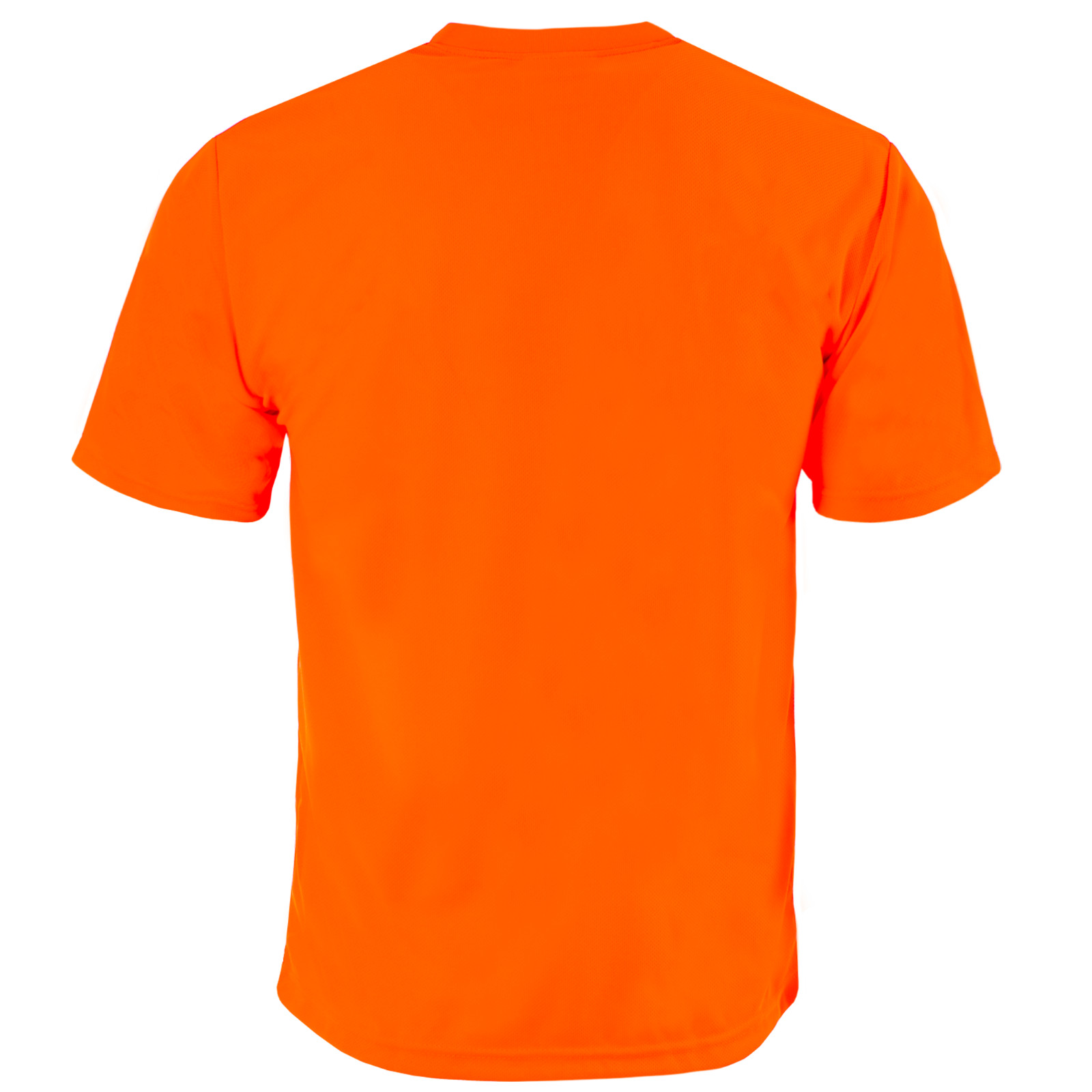 Hi Vis Orange Safety T Shirts Fast Drying Short Sleeve JORESTECH