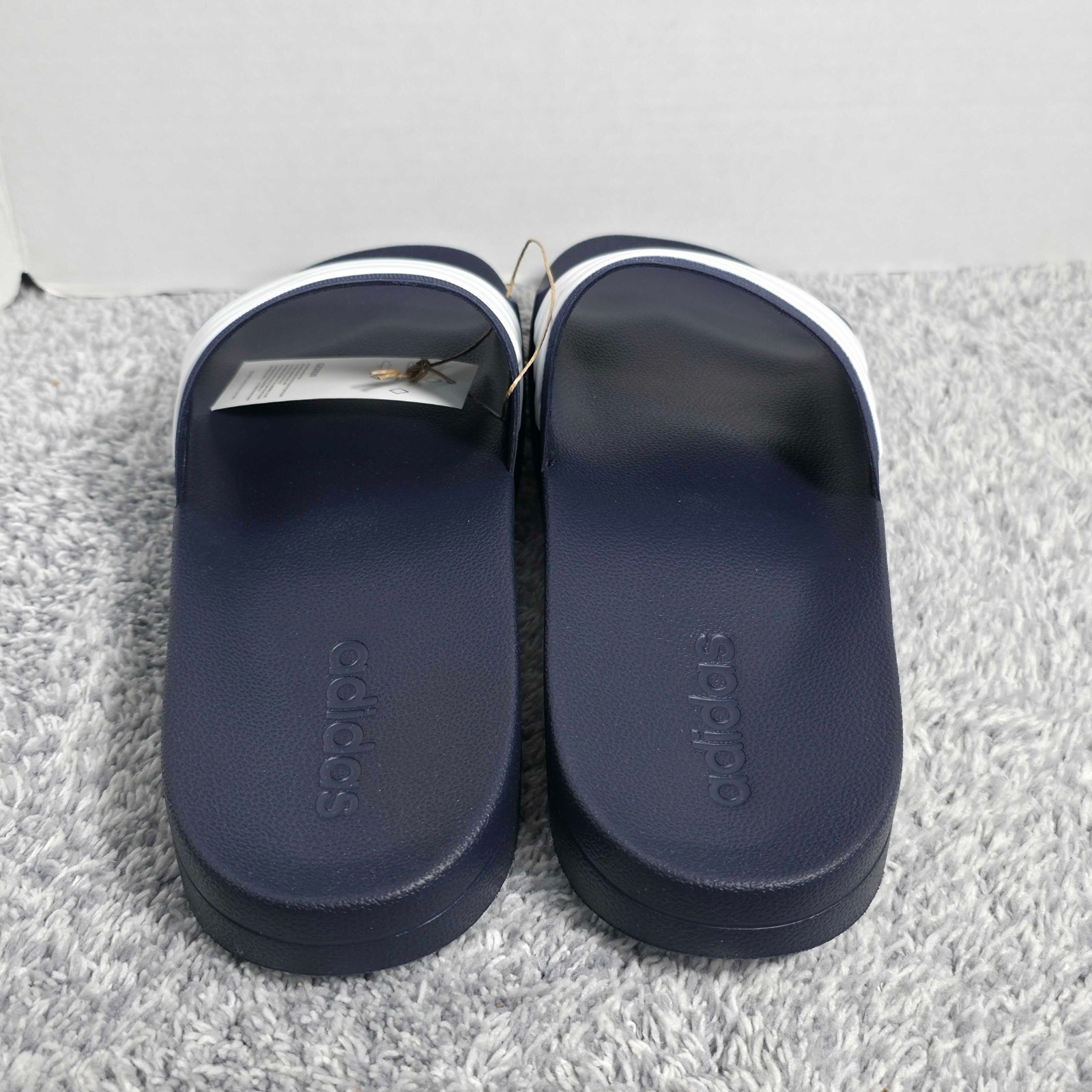 Adidas Adilette Shower Slides Men’s 13 / Women’s 14 GZ5920 Flip Flops Navy NEW