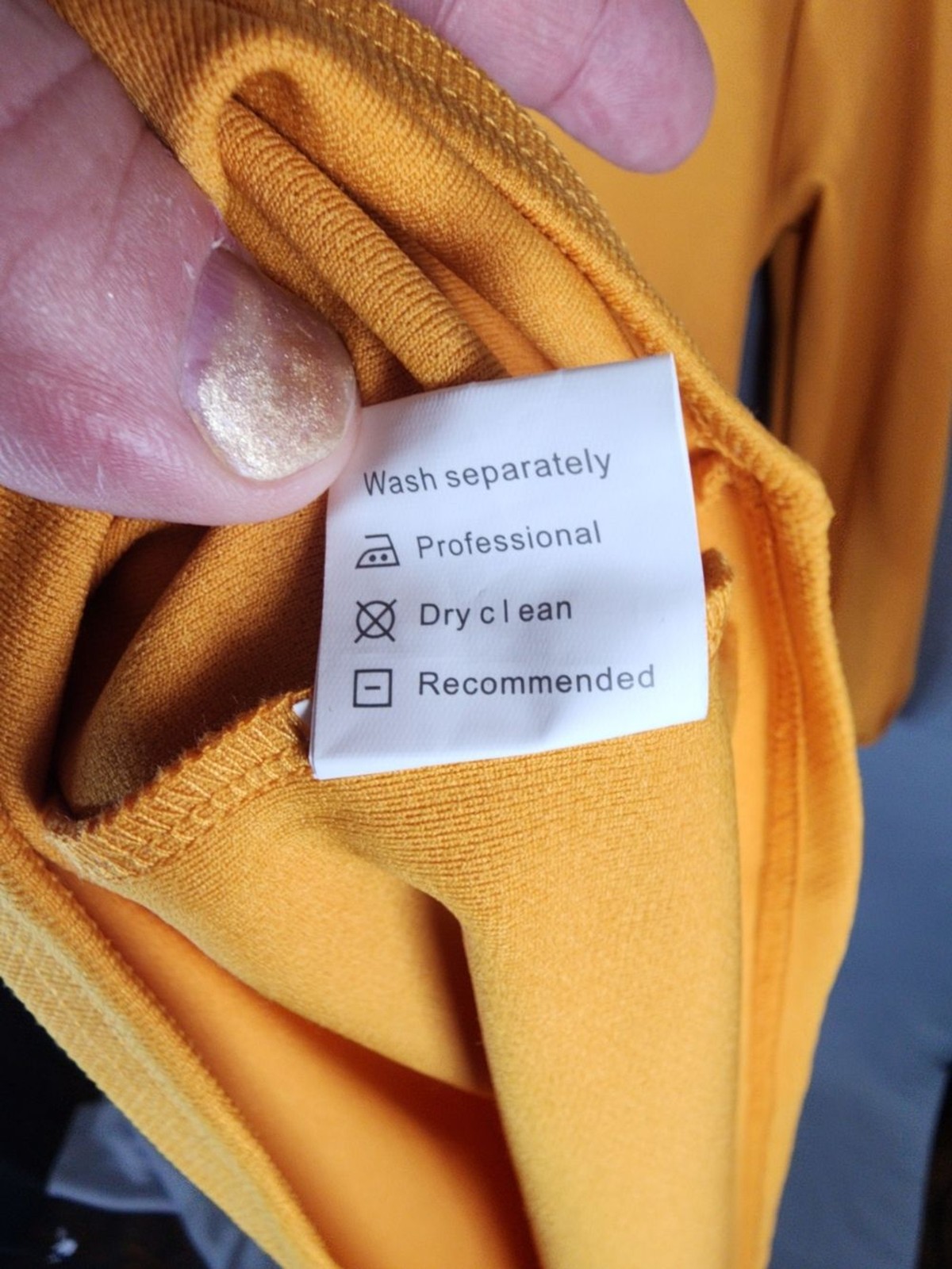 Long Sleeve Tie-Front Dress in Mustard Yellow