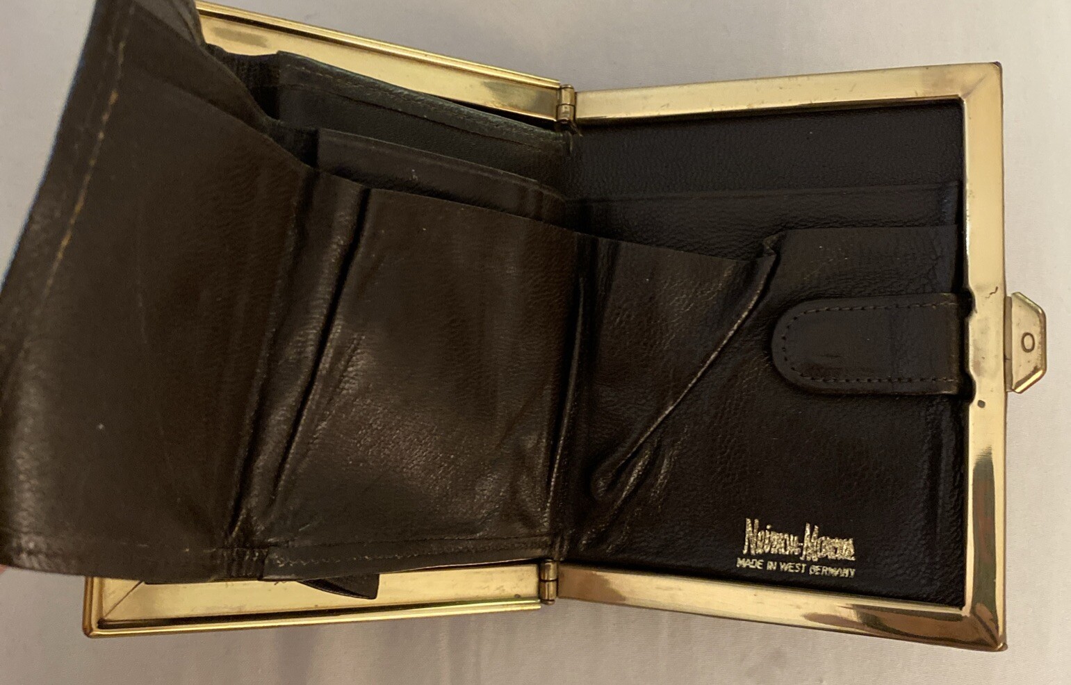 Vintage NEIMAN MARCUS West Germany Small Wallet Coin Purse Leather Rare!