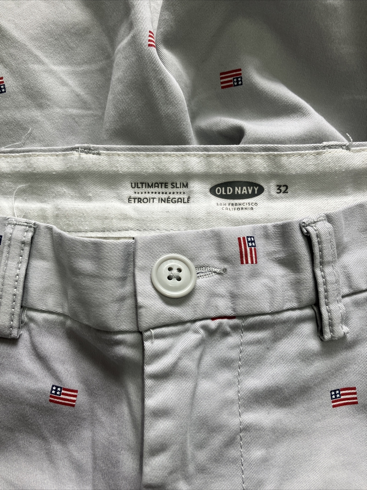 Men’s Shorts: Old Navy Shorts Brand Ultimate Slim W:32 Flag Pattern