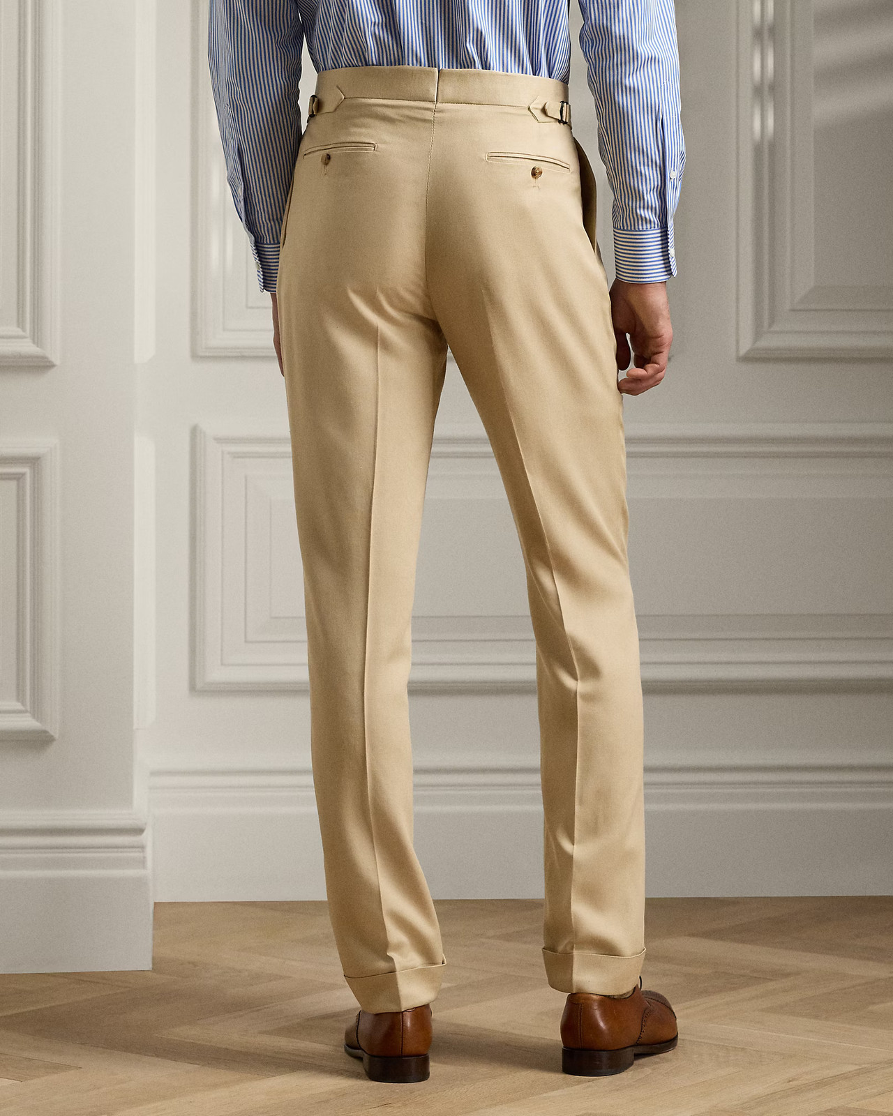 Ralph Lauren Purple Label Gregory Mulberry Silk Blend Tan Suit 52 IT 42 UK £3950