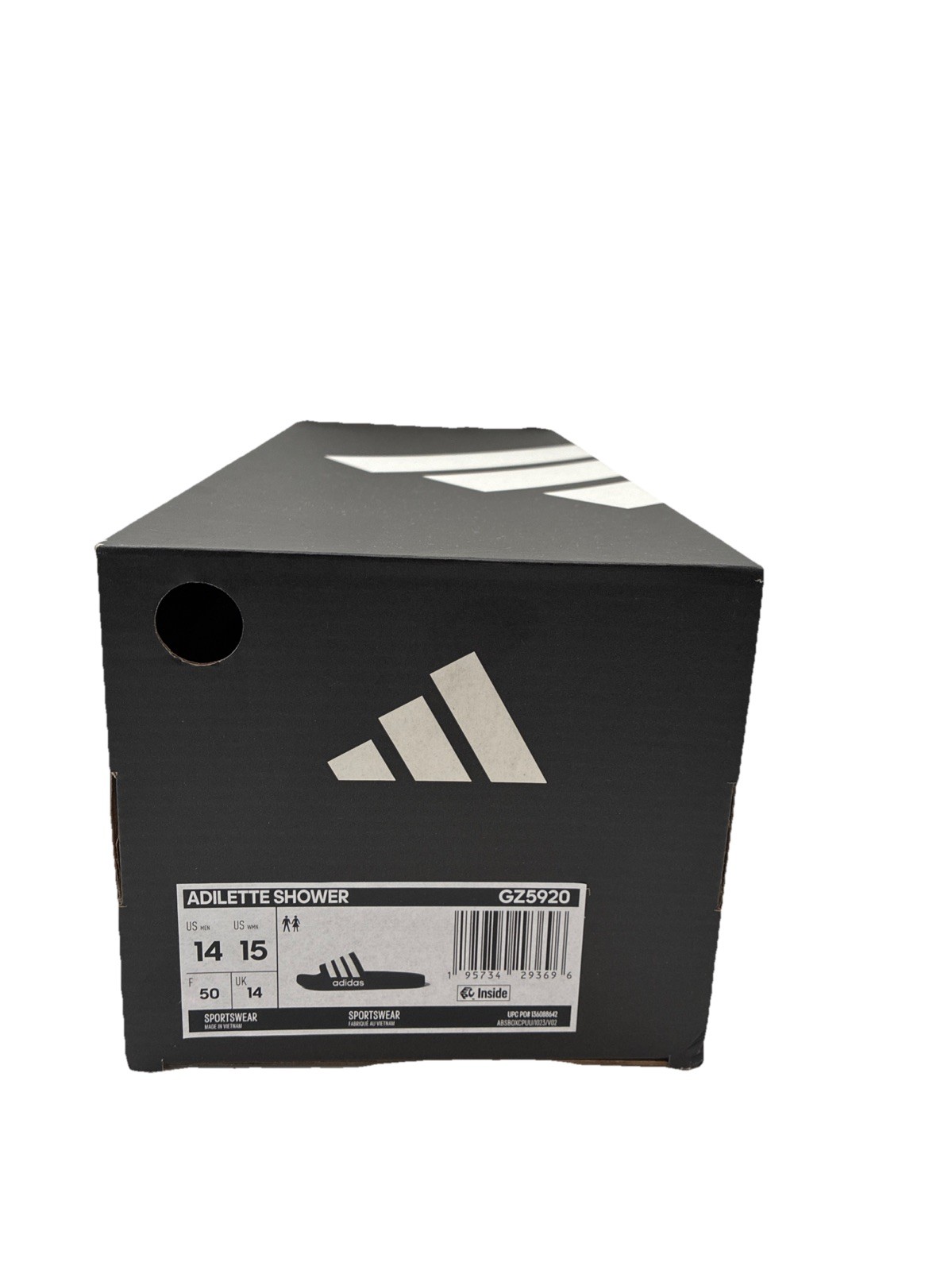 Adidas Adilette Shower Slide Legend Ink/Cloud White GZ5920 Size Men 14 Women 15