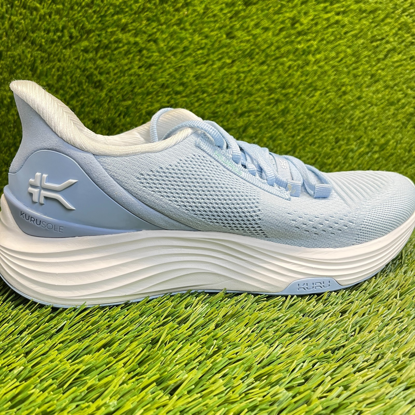 Kuru Atom 2 Womens Size 9.5D Blue White Athletic Running Walking Shoes Sneakers