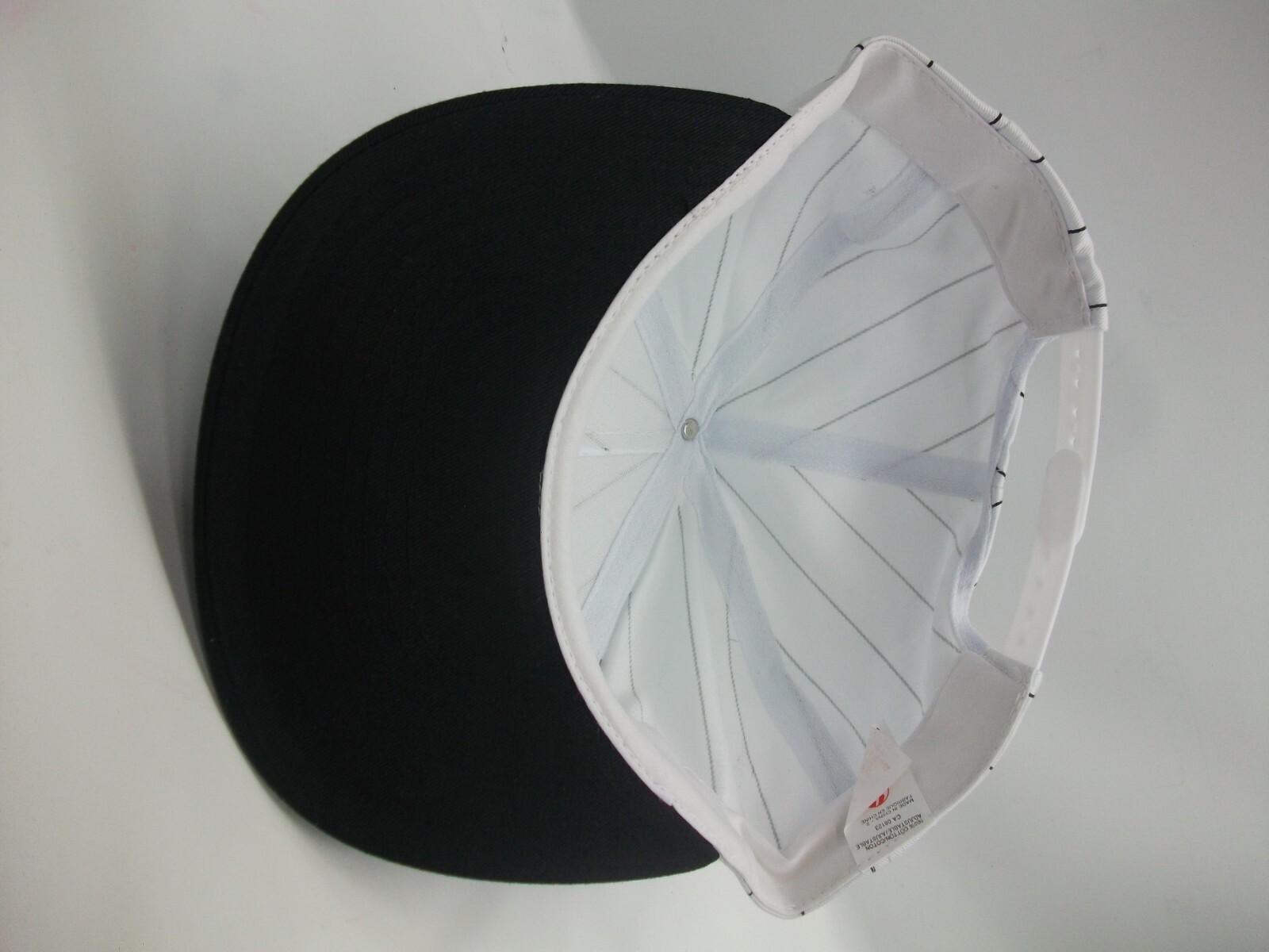 Midfield Oilfield Hat Vintage Black White Pinstripe Snapback Baseball Cap