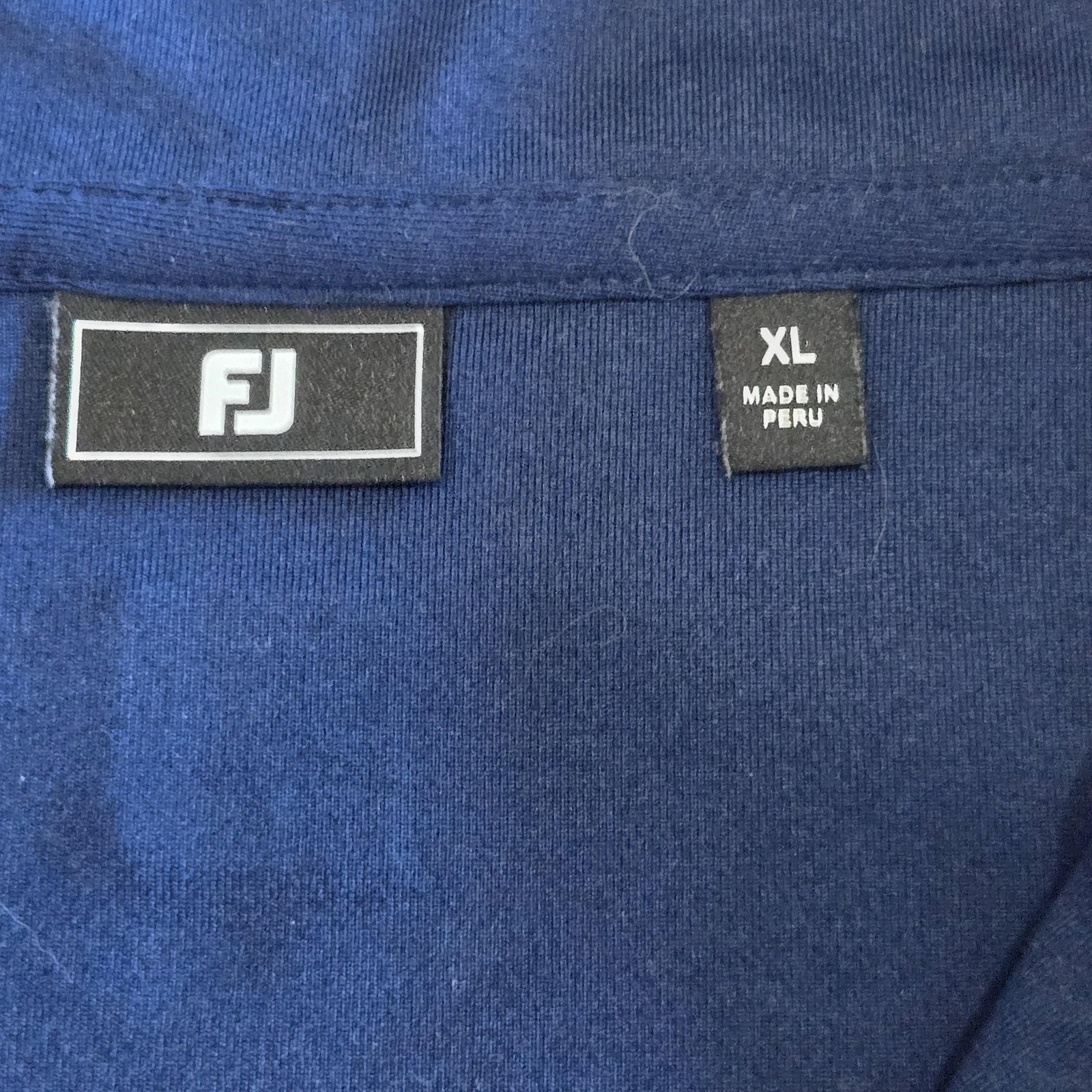 FootJoy Pullover Mens XL Blue 1/4 Zip Long Sleeve Golf Performance Shirt Top