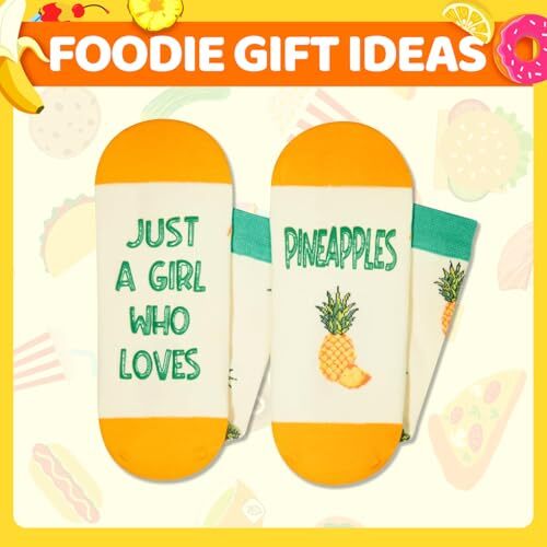HAPPYPOP Funny Fruit Gifts for Women Teen Just a Girl Who Loves Pineapples