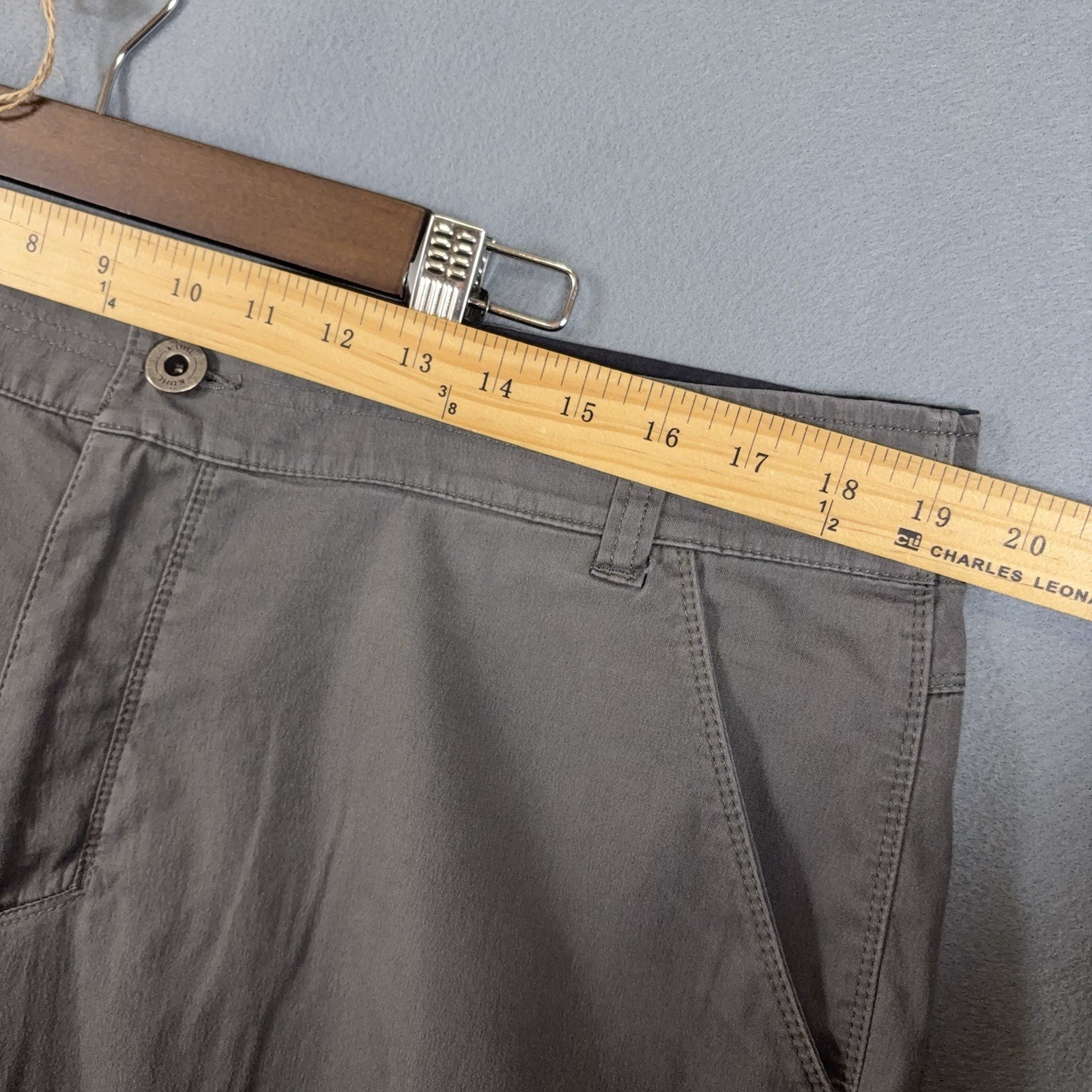 Kuhl Resistor Lite Chino Pants Mens 38×31 Gray Hiking Gorpcore Stretch-SIZE NOTE