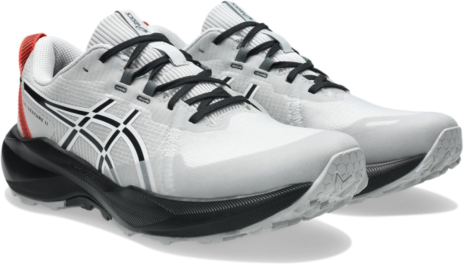 ASICS Men’s Gel-Venture 11 Trail Running Shoes – Concrete/Red Snapper – 8