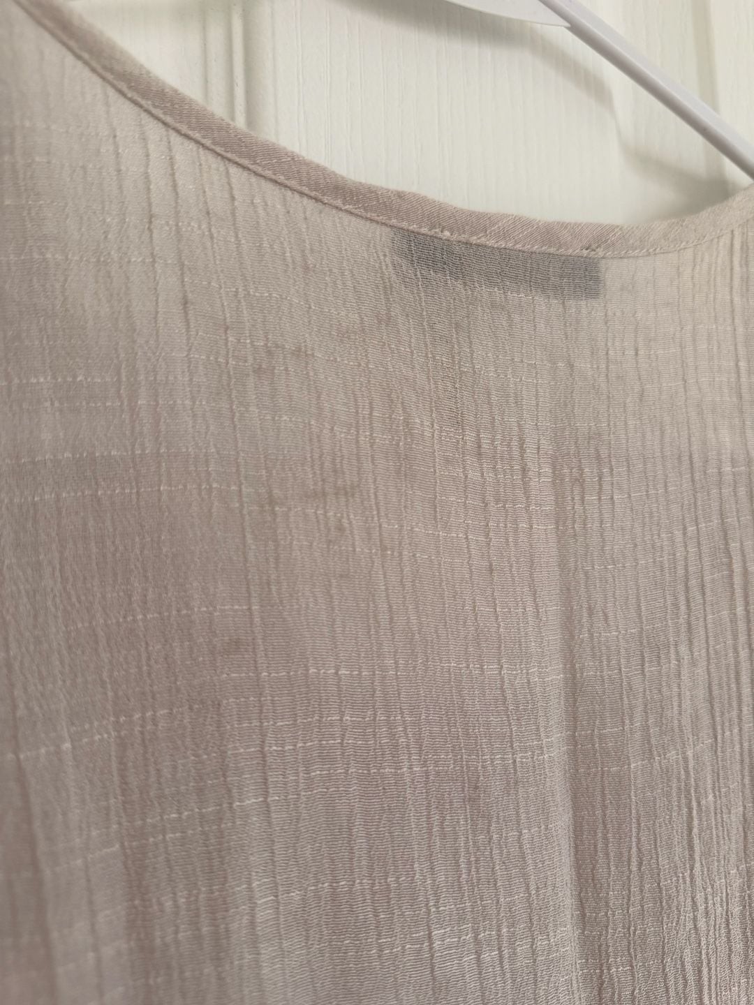 THML Sleeveless Embroidered Yoke Gauze Tank Top