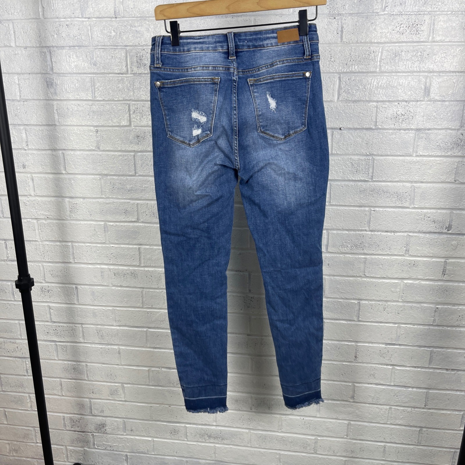 Judy Blue Distressed Skinny Ankle Jeans Womens 7/28 Stretch Denim Casual