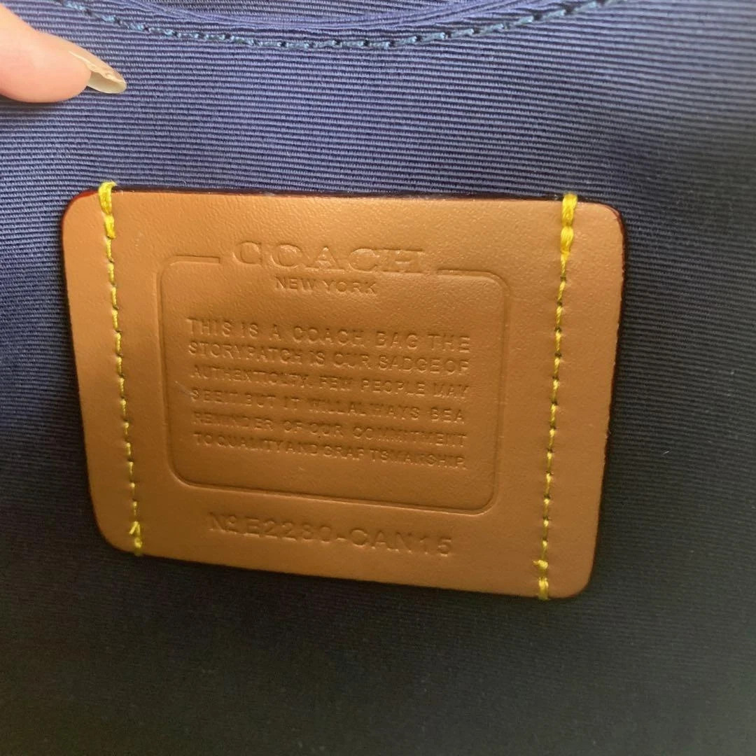 COACH Chain Tabby Shoulder Bag Signature Denim CAN15 outlet New Ships from US