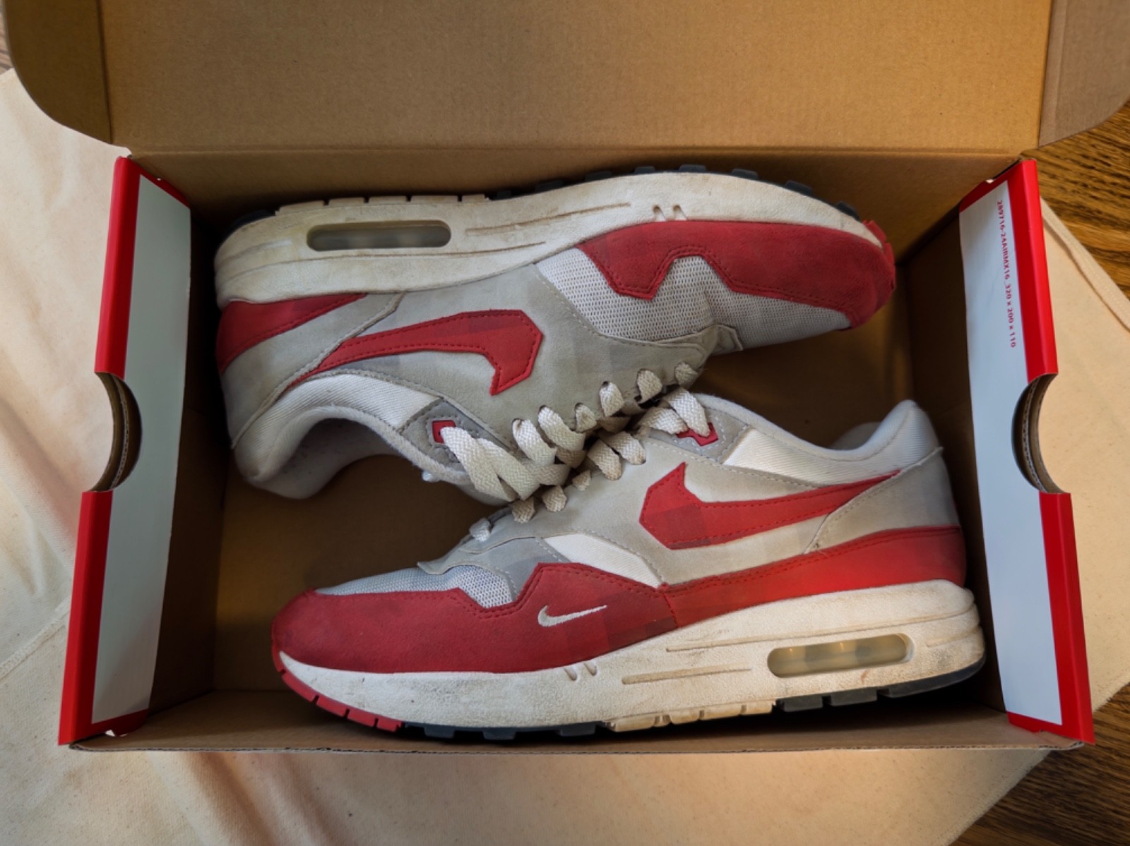 Nike Air Max 1 .SWOOSH Low Poly | Red | Size Mens US 8
