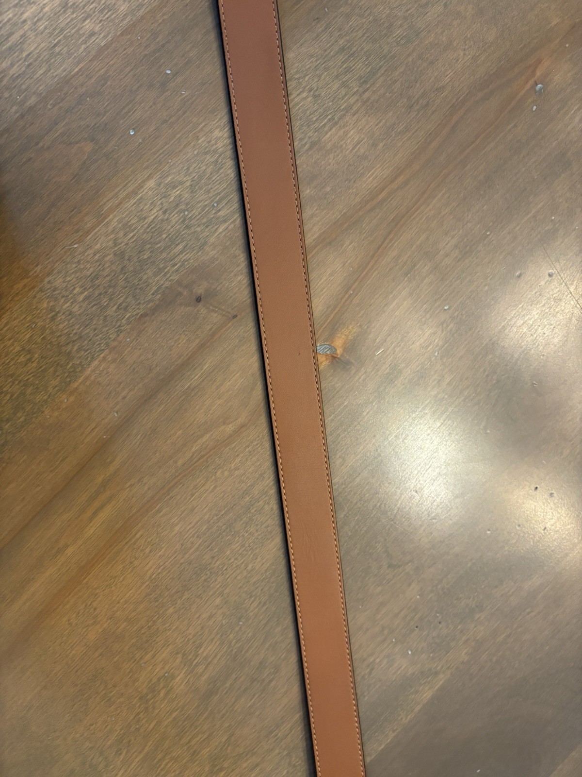Brown/Black Reversible Belt Gold-Plated Logo Buckle Adjustable Solid 1in 85