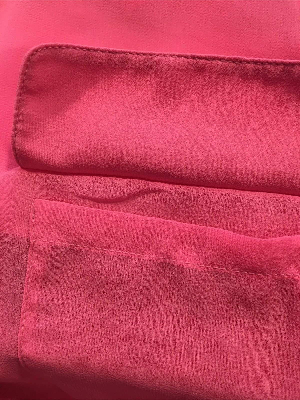 Lovers + Friends Women’s Size XS Sleeveless Collared Flap Pockets Sheer Shirt